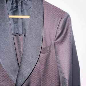 Burgundy Shawl Lapel Dinner Jacket | 38R | Made in Italy | NWT